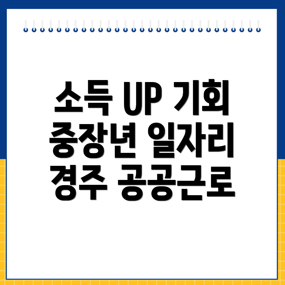 경주시 현곡면 공공근로