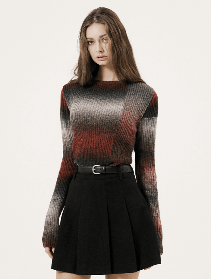 에브모우 그라데이션 니트