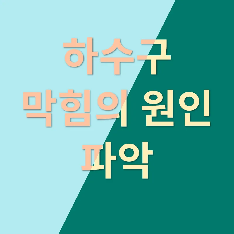 하수구 막힘_1