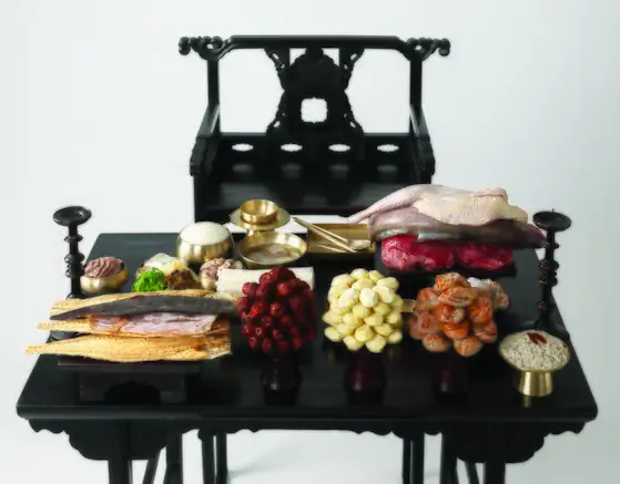 명재 윤증 종가 제사상