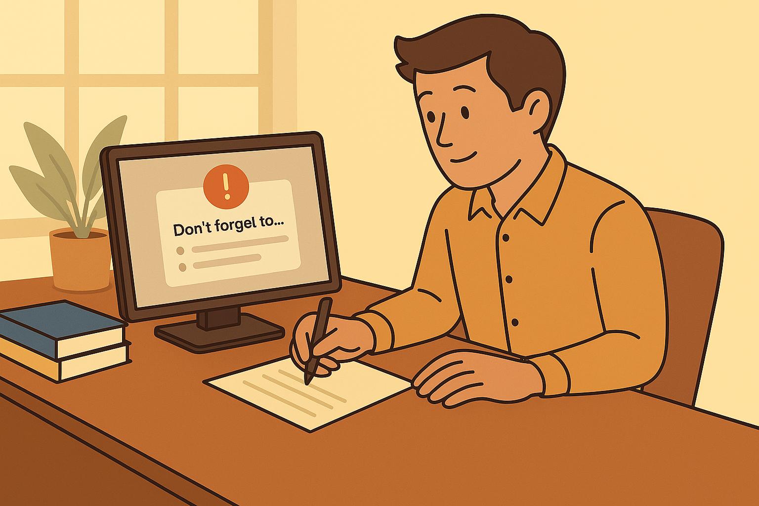 챗GPT로 퇴근 전 알림 시스템 만드는 모습.