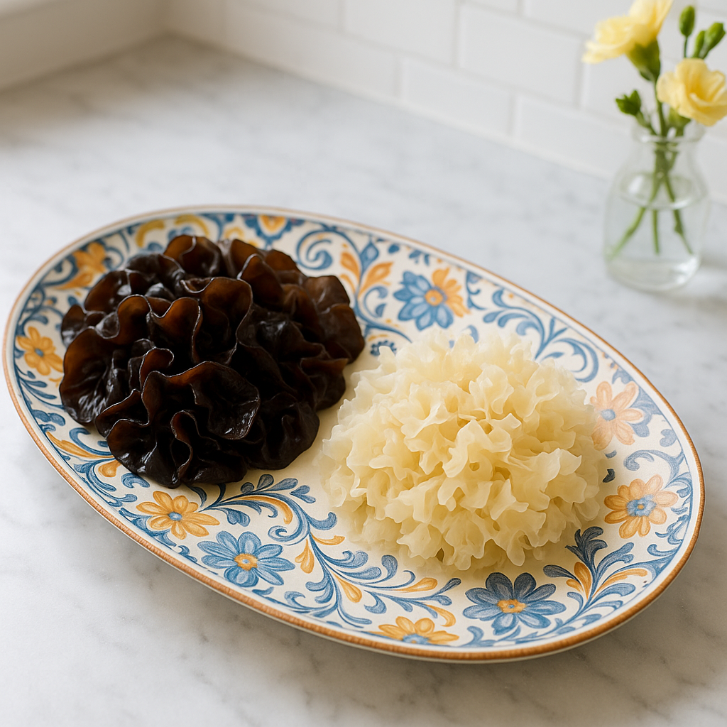 쫄깃한 버섯, 목이버섯 vs 백목이버섯, 뭐가 다를까? : 특징, 효능, 불리는법, 보관 꿀팁