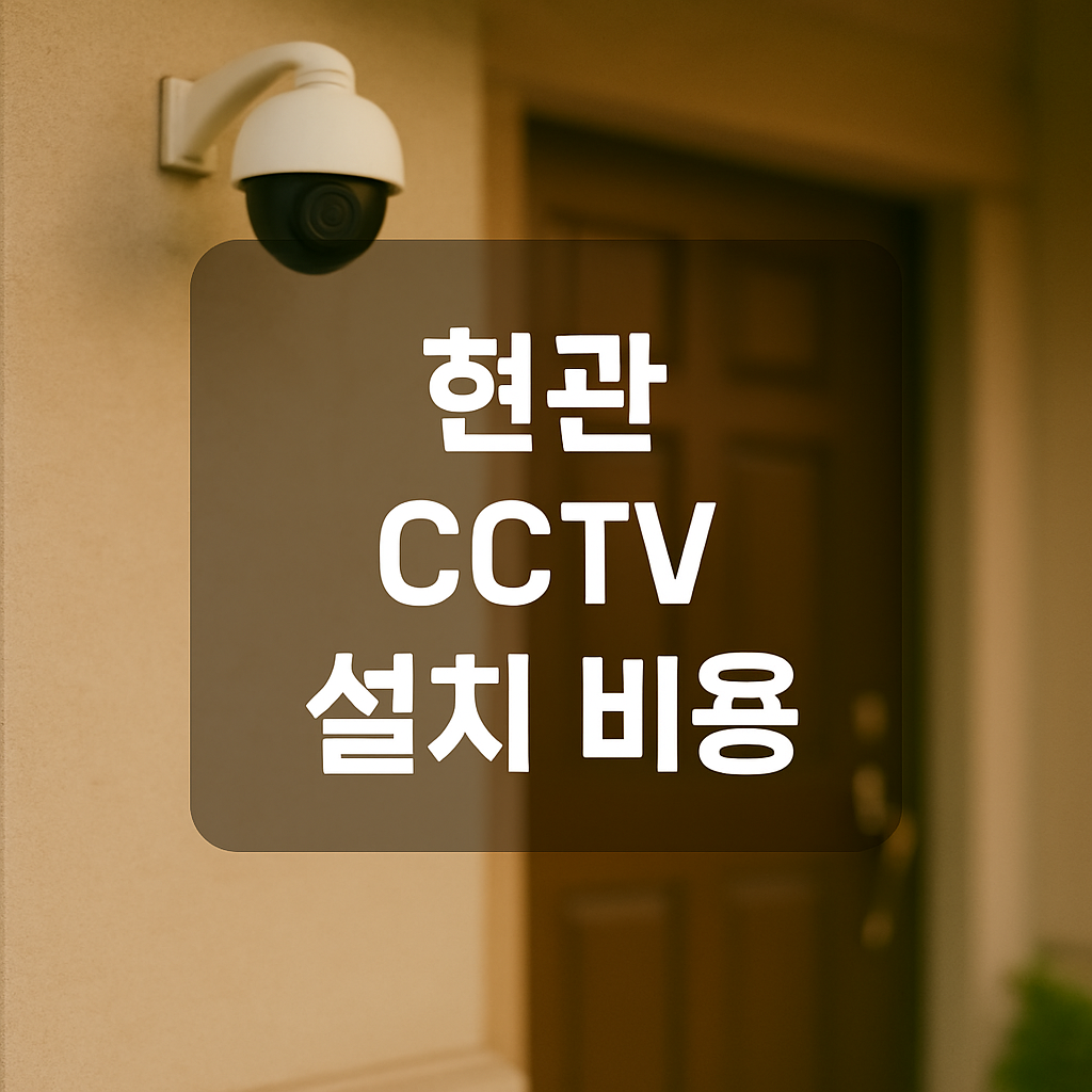 현관 cctv 설치 비용