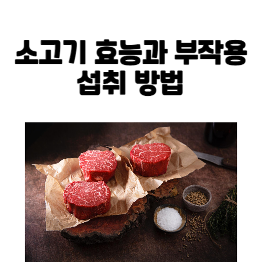 소고기 효능과 부작용 및 섭취 방법