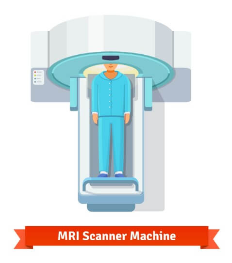 MRI 의료 기기에 들어가는 환자