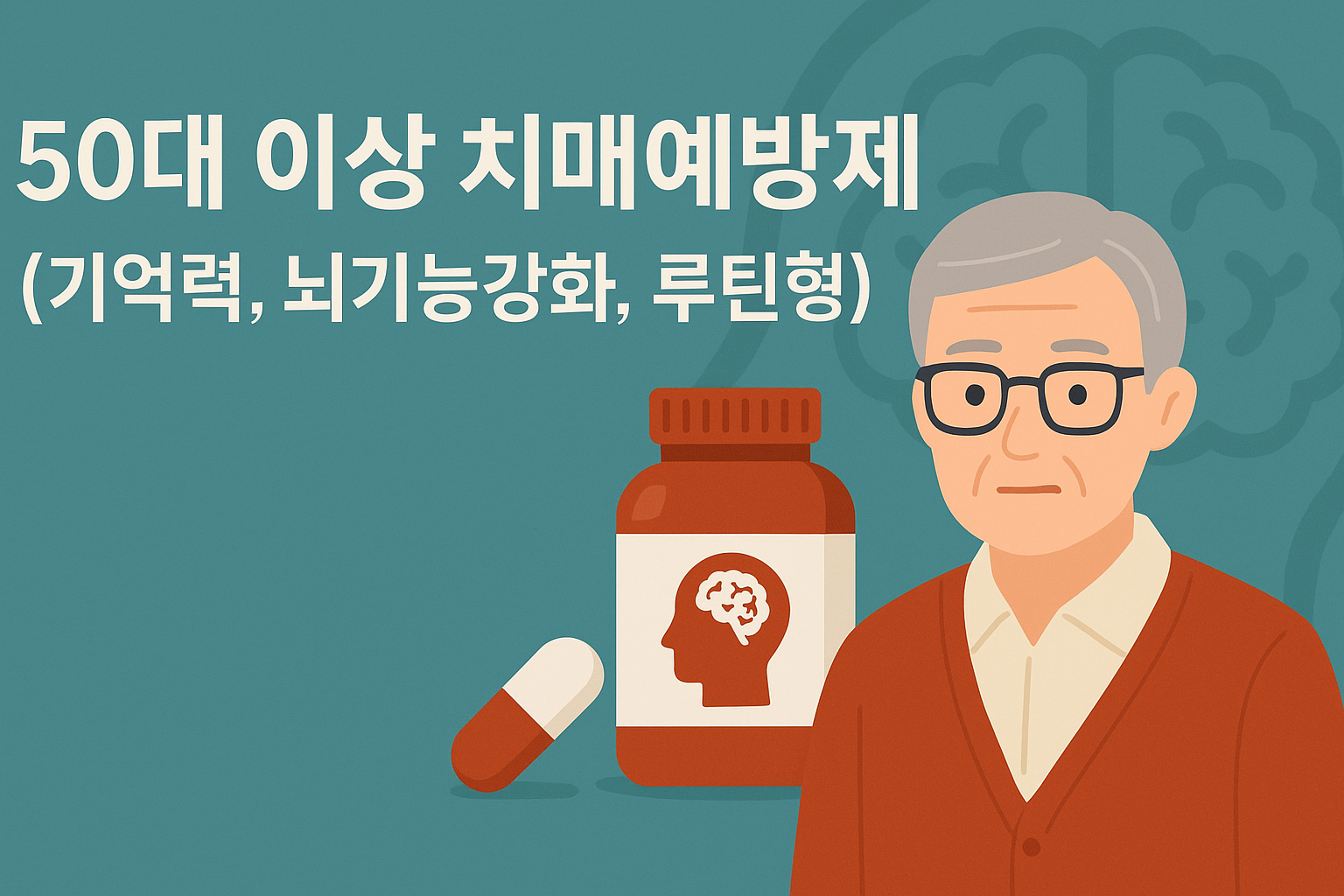 "50대 이상 치매 예방"에 대한 이미지입니다.
