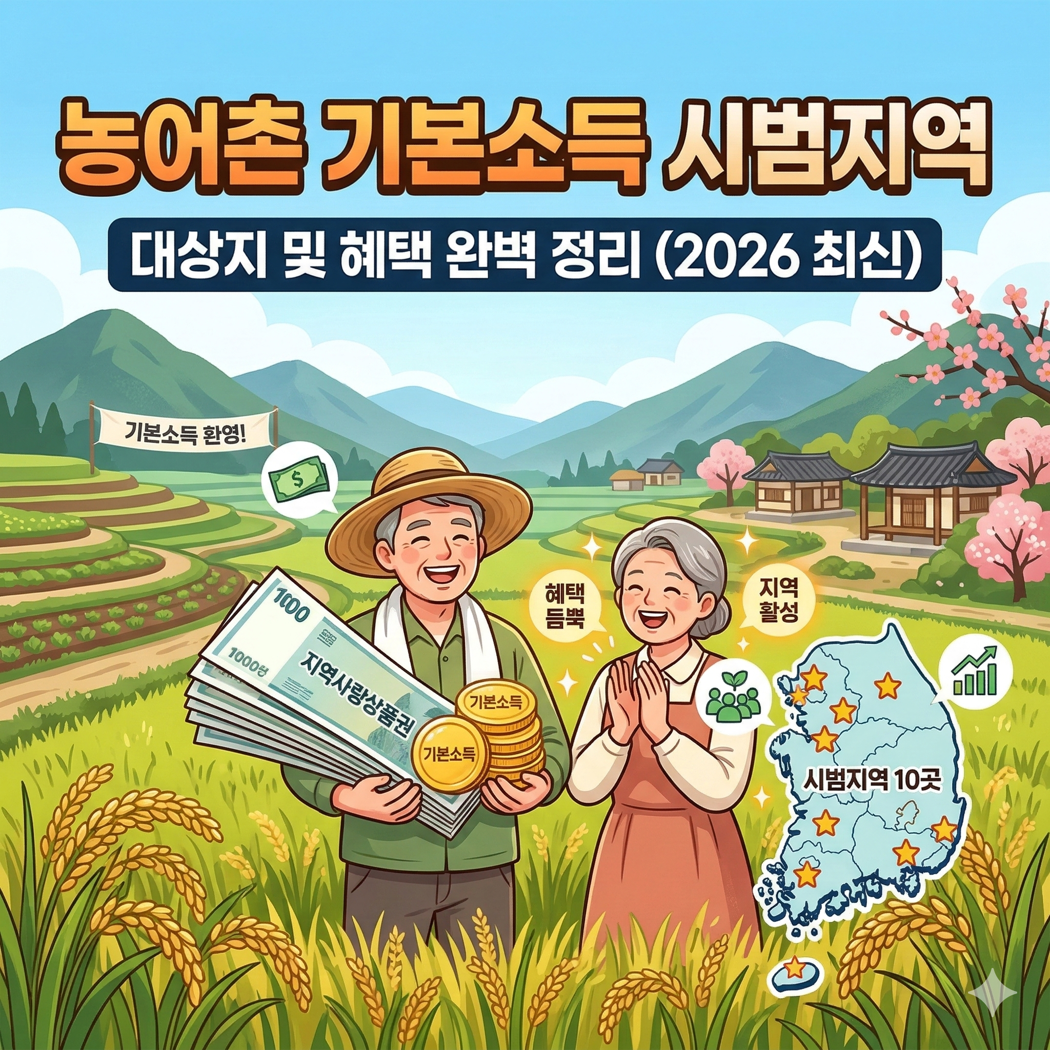 농어촌 기본소득 시범지역 대상지 및 혜택 완벽 정리