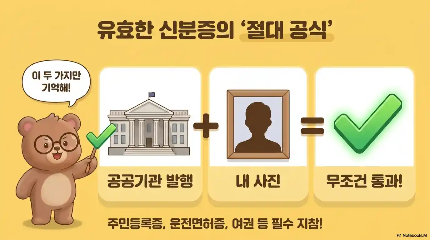 사전투표 유효한 신분증 종류 안내 - 공공기관 발행 사진 포함 주민등록증 운전면허증 여권 필수