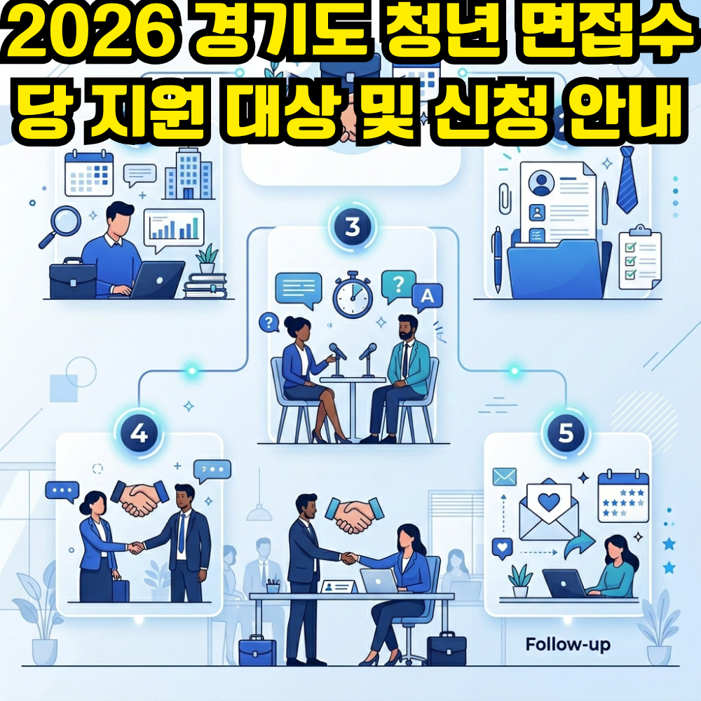 2026 경기도 청년 면접수당 지원 대상 및 신청 안내