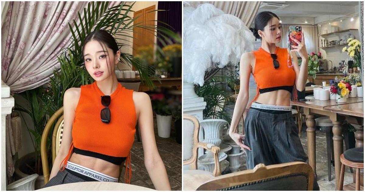 프리지아 크롭톱 패션으로 복근 드러내며 몸매 자랑!