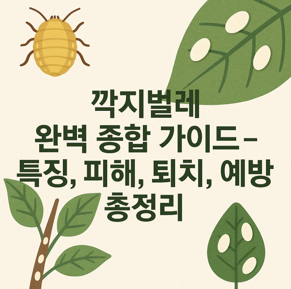 깍지벌레 완벽 종합 가이드 – 특징, 피해, 퇴치, 예방 총정리