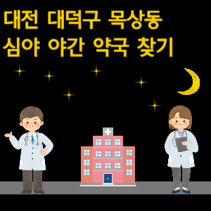 대전 목상동 심야 야간 약국 찾기