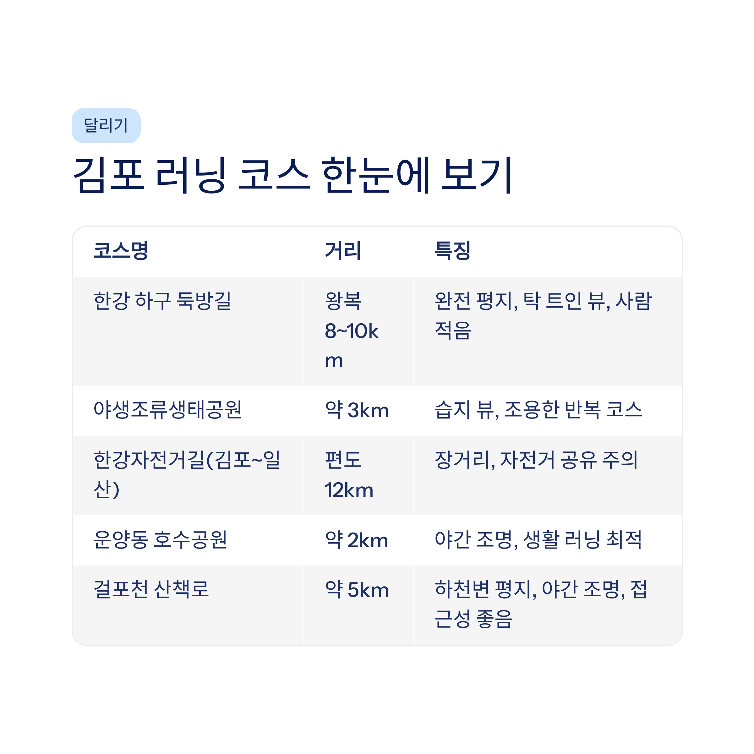 김포 근교 산책 달리기 트레킹 코스 추천 ❘ 한강 하구와 평야가 만드는 서울 옆 힐링 루트