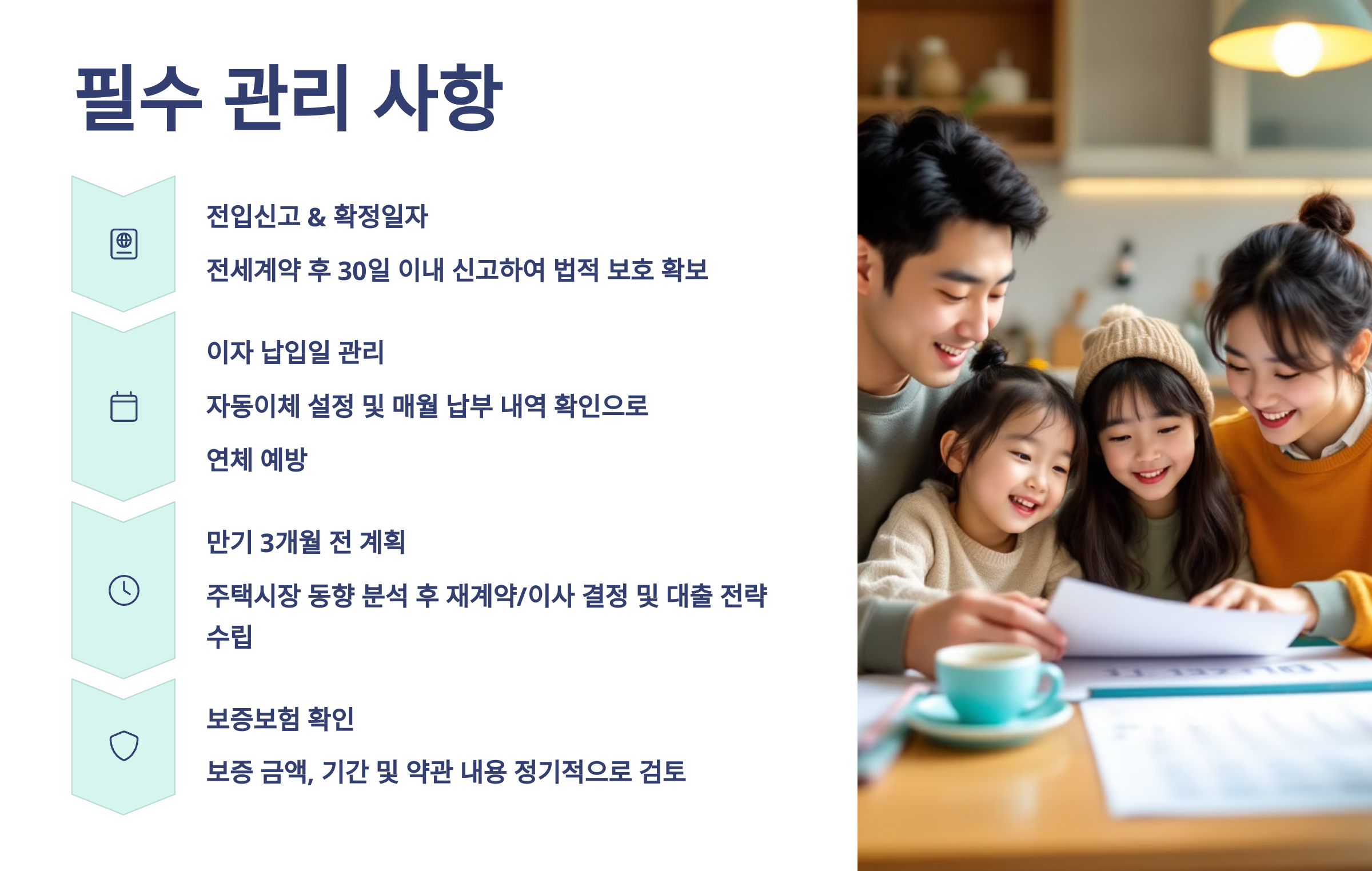 필수 관리 사항