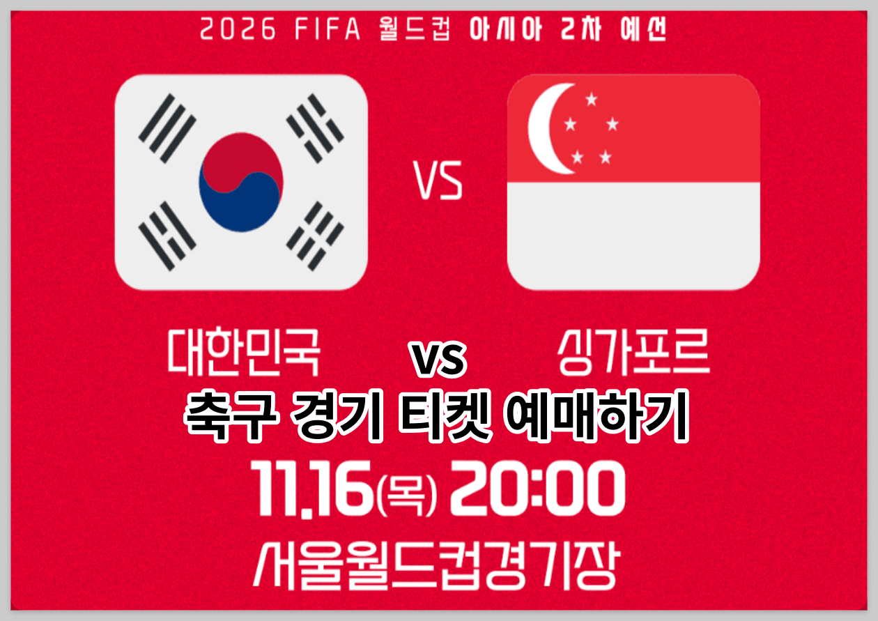 대한민국 축구 티켓