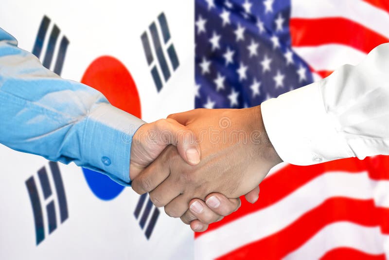 한-미 국기사진