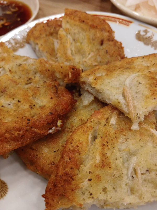 평양면옥 빈대떡 커팅