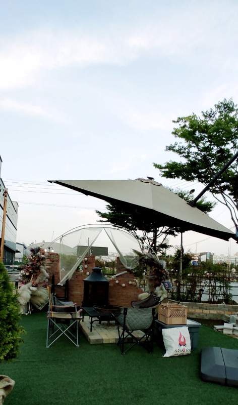 하얀캐노피로 제일이뻤던 불멍구간