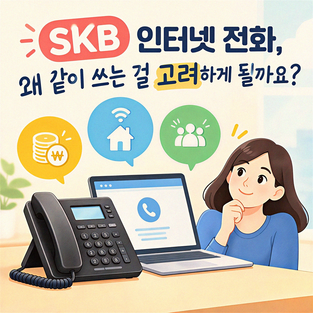 SKB 인터넷 전화 같이 개통하면 뭐가 좋을까요?