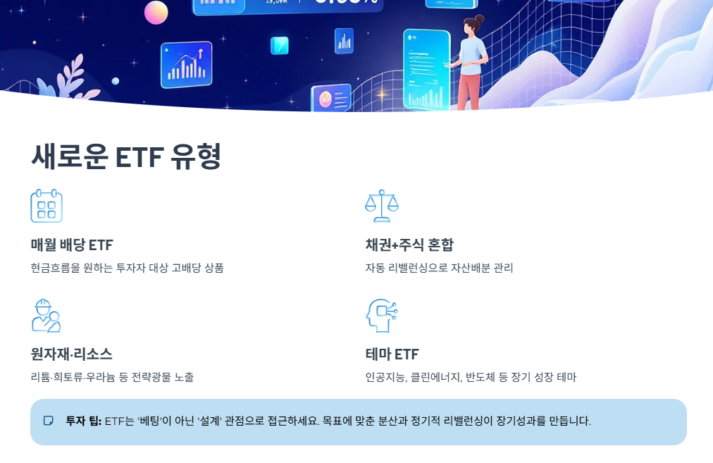 새로운 ETF 유형(예시)