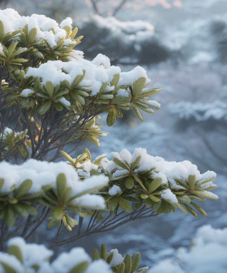 겨울에도 푸르름을 지키는 든든함