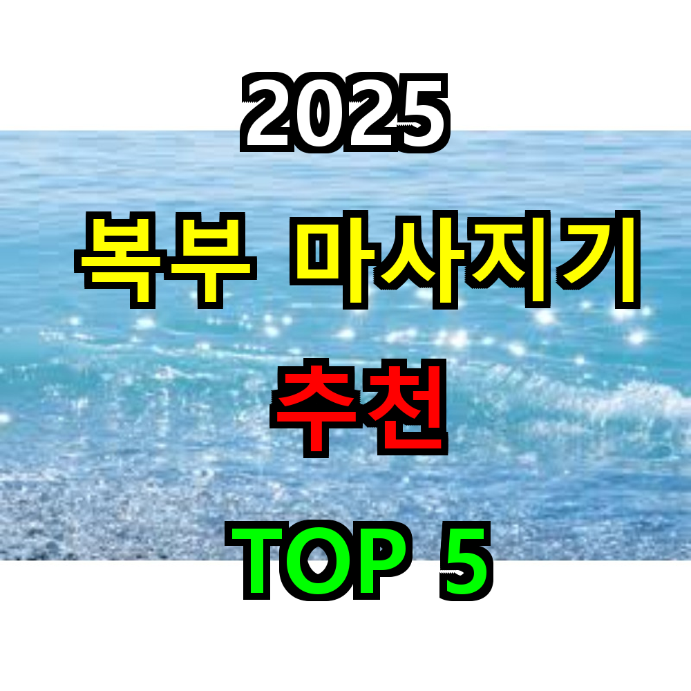 2025 복부 마사지기 추천 TOP 5