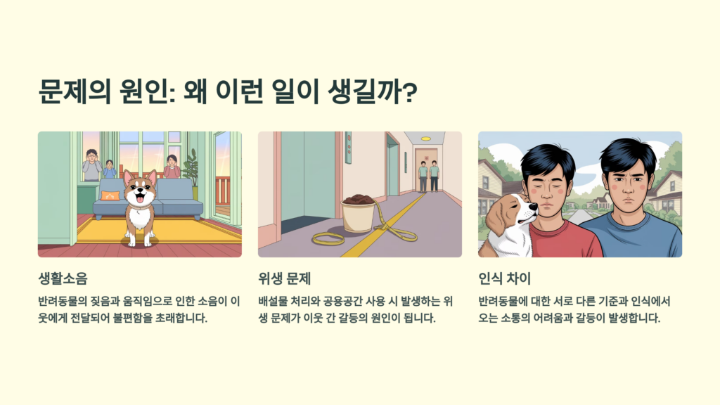 아파트 반려동물 문제의 원인: 왜 이런 일이 생길까?