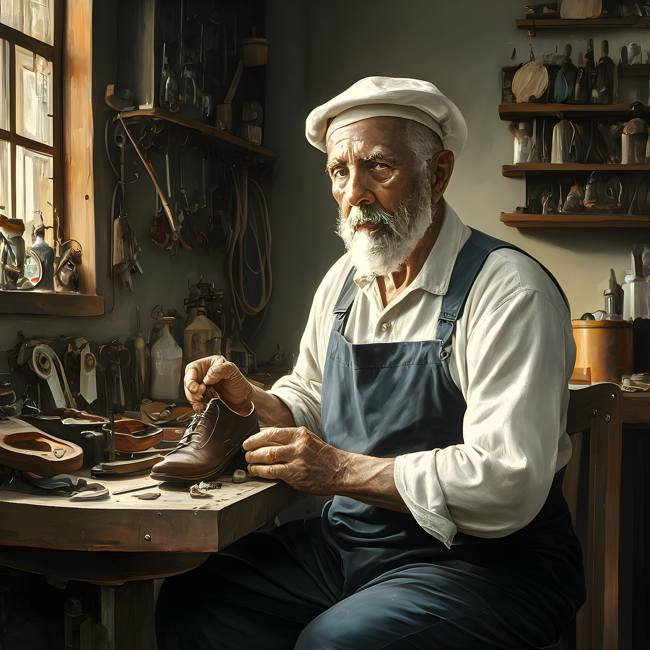 가죽 신발을 다시 살리는 구두 수선 장인의 하루