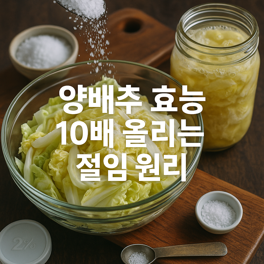 양배추 효능 10배 올리는 절임 원리