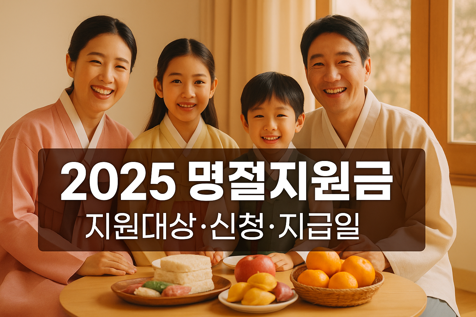 추석·설 명절지원금 신청 가이드