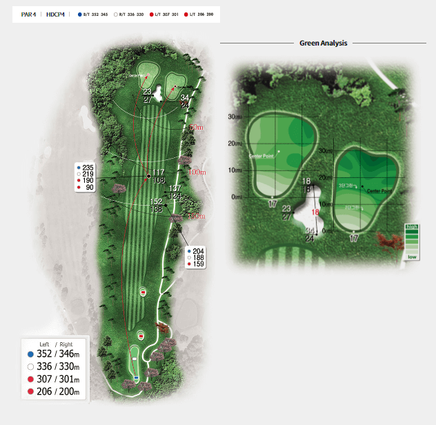라데나 골프클럽 코스공략도 17