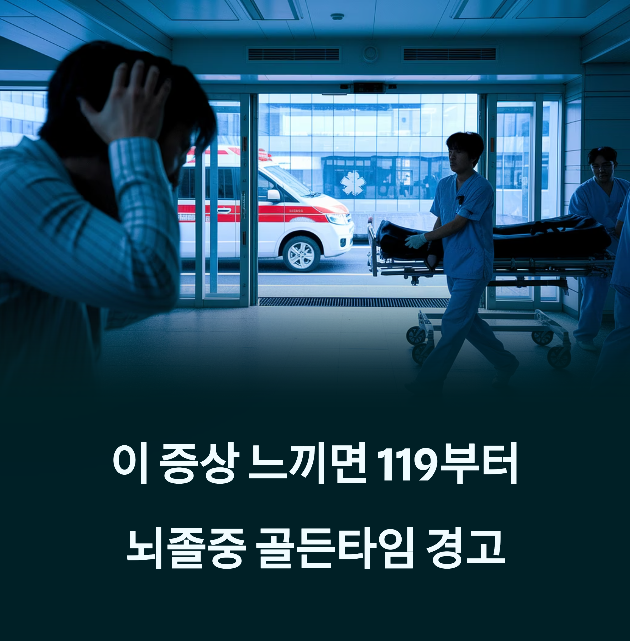 이 증상 느끼면 119부터 - 뇌졸중 골든타임을 놓치지 마세요. 에 대한 이미지