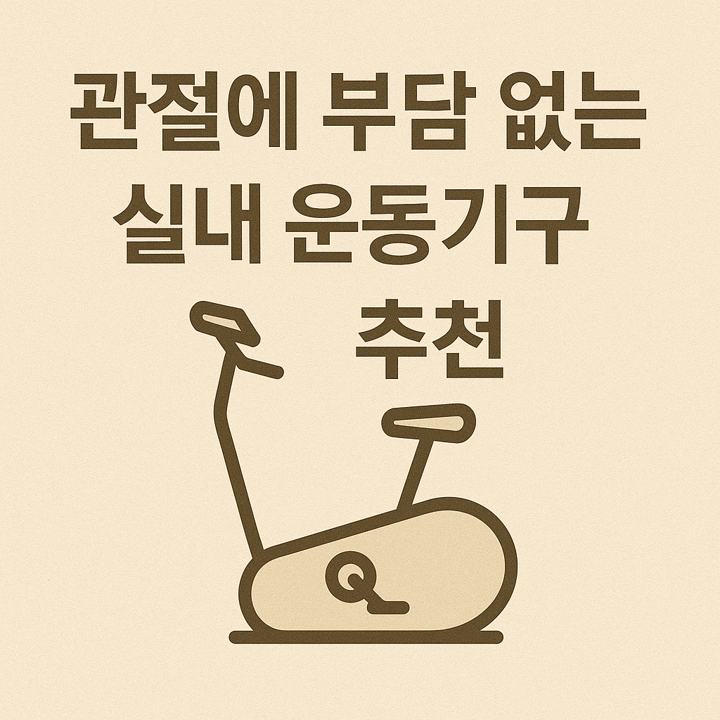 관절에 부담 없는 실내 운동기구 추천