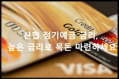 신협 정기예금 금리