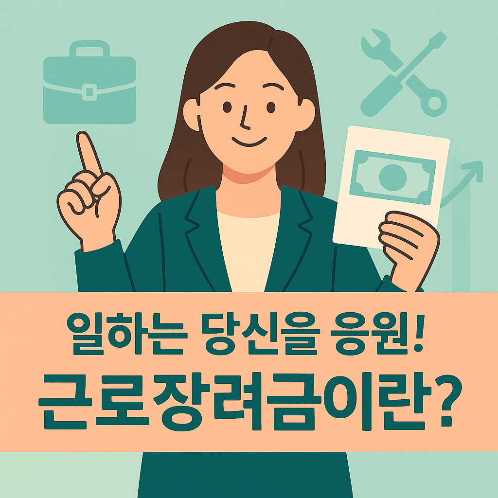 일하는 당신을 응원! 근로장려금이란?