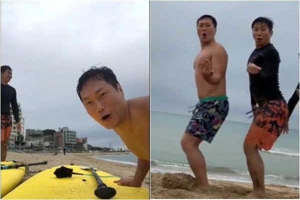 송진우 건치댄스 이병헌