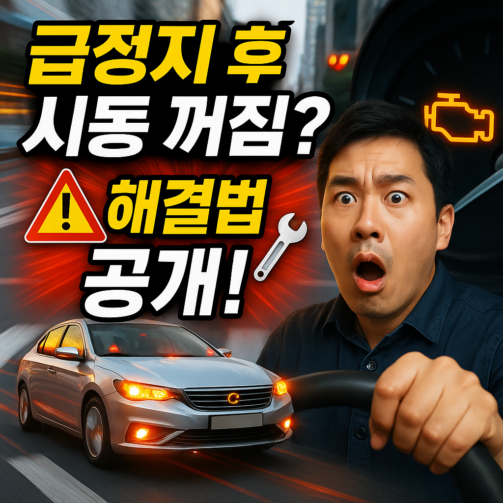 🚗갑자기 시동이 꺼졌다면 급정지 후 시동 꺼짐 원인 &amp; 해결법 5분 정리