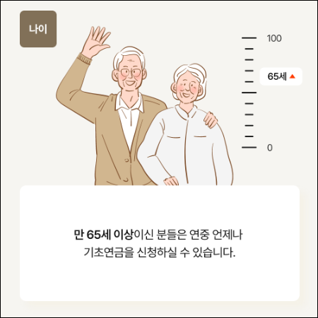 기초연금 수급자격