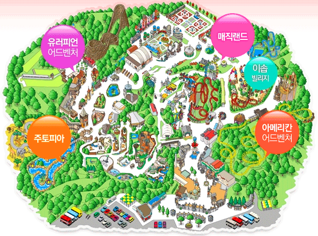 에버랜드 지도