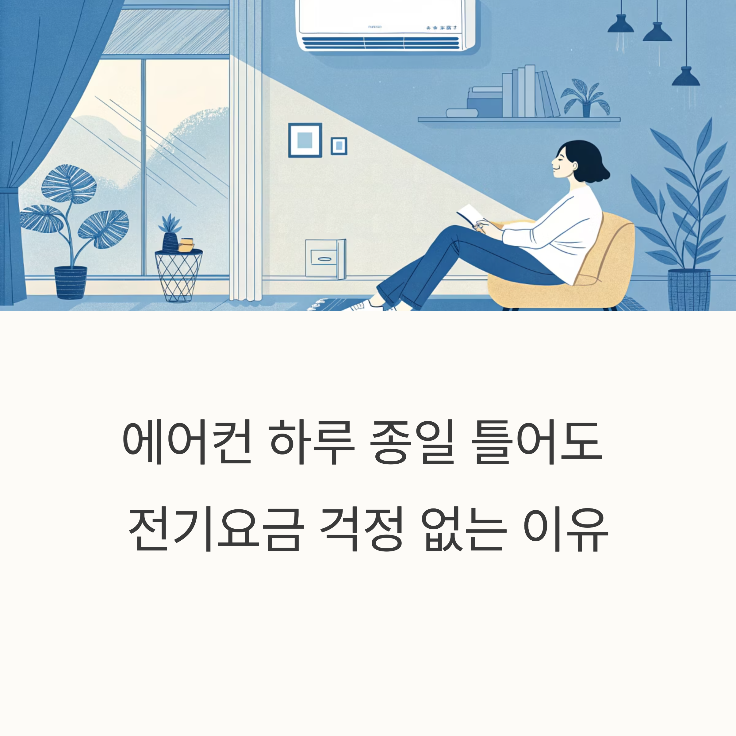 에어컨 하루 종일 틀어도 전기요금 걱정 없는 이유