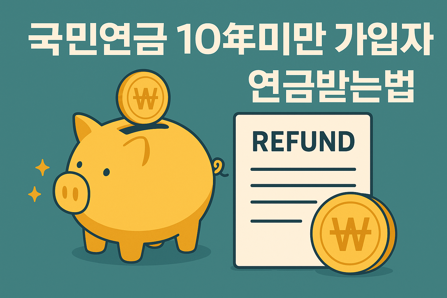 국민연금 10년 미만 가입자도 돈 돌려받는다! ‘반환일시금’ 완벽 정리 가이드