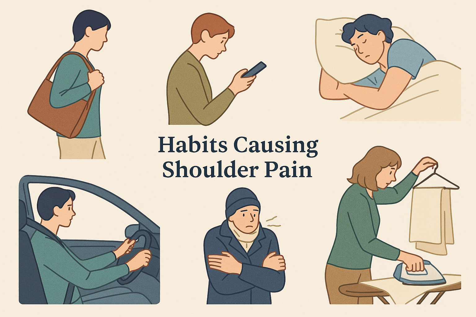 오십견 악화시키는 일상습관