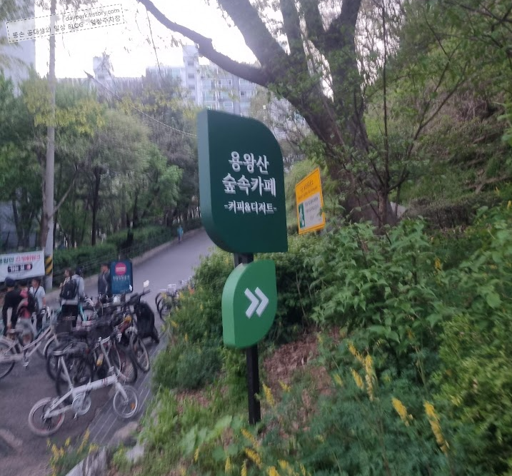용왕산 진입로