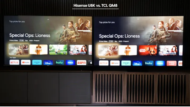 하이센스 U8K vs TCL QM8