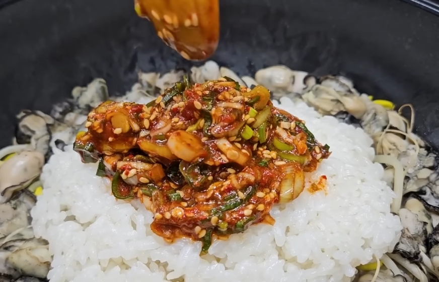 콩나물 굴밥