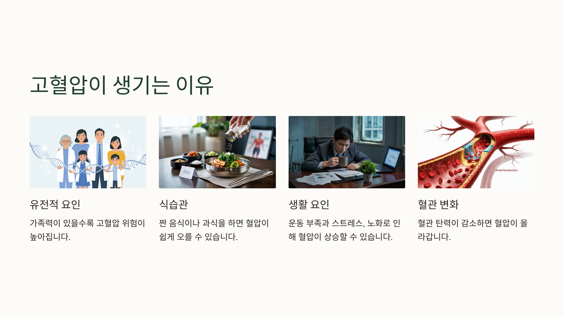 고혈압이 생기는 이유