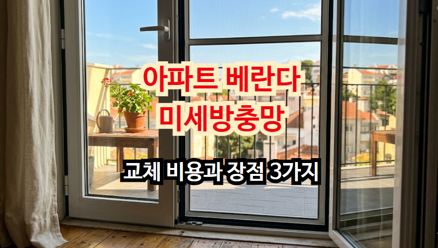 아파트 베란다 미세방충망 교체 비용과 장점 3가지