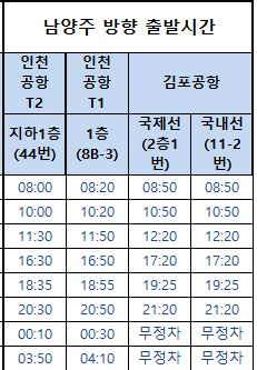 8844번-공항버스-시간표