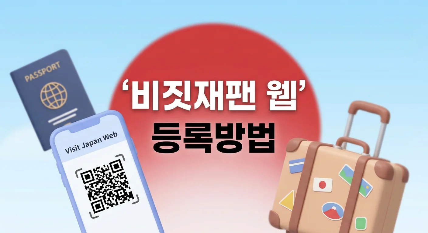 비짓재팬 웹 등록방법 &mdash; 주소 입력&middot;QR코드&middot;동반가족