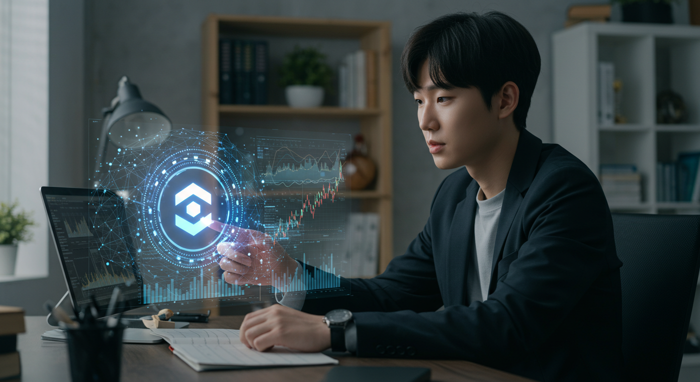 코인 매매하는 남자